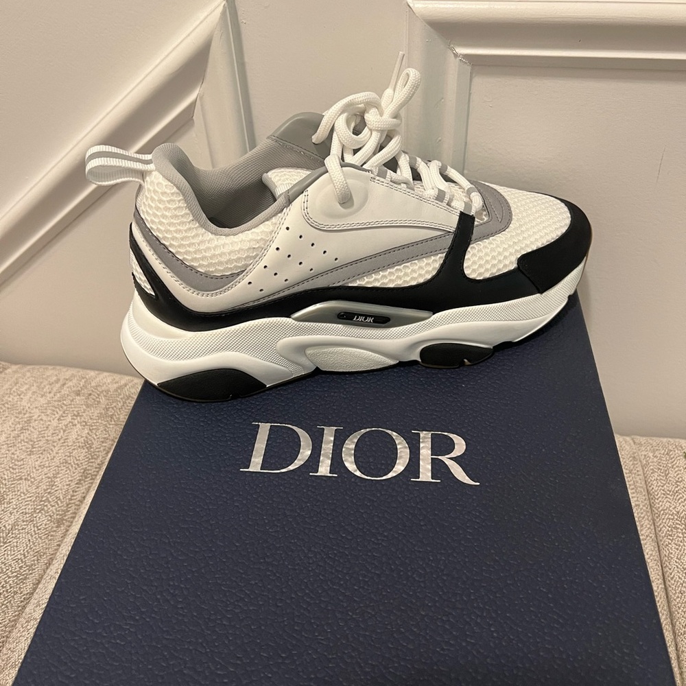 Black and Grey Dior sneakers